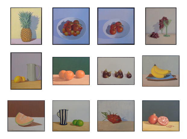 Portraits of Fruit: Still Life Exhibition Paintings (May 2024) by Katarina Hackman