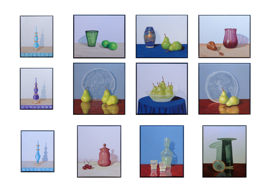 Glorious Glass: Still Life Exhibition Paintings (November 2023) by Katarina Hackman