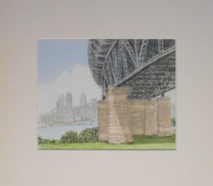 "Curve of the Bridge" 2015 [24x26.5cm]