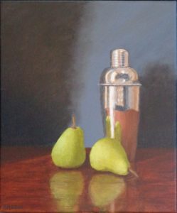 "Pears with Cocktail Shaker" 2021 [30x25cm]