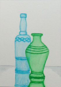 "Coloured Glass" 2026 [21x15cm] (Watercolour)